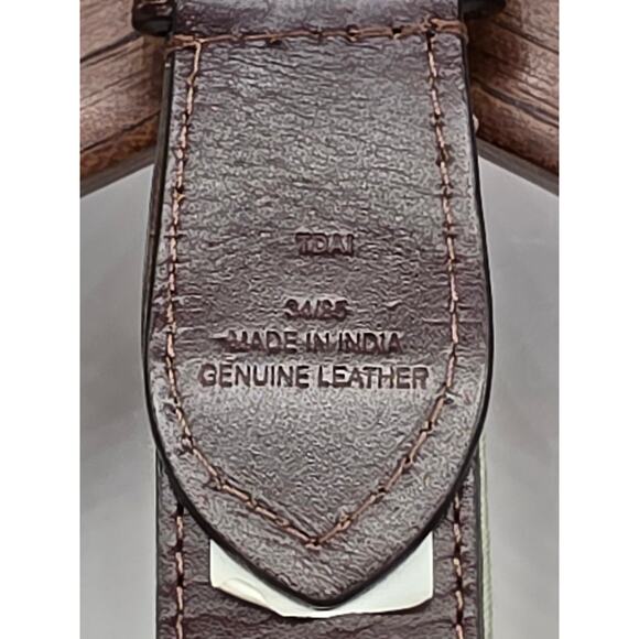 NOT FOR SALE Genuine Leather Sailboat Belt Blue Nautical Embroidered Casual main image 6
